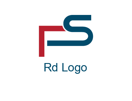 abstract letter S and letter F together