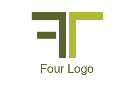 letter T forming letter F