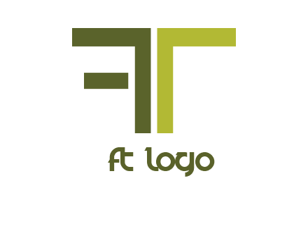 letter T forming letter F