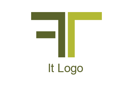letter T forming letter F