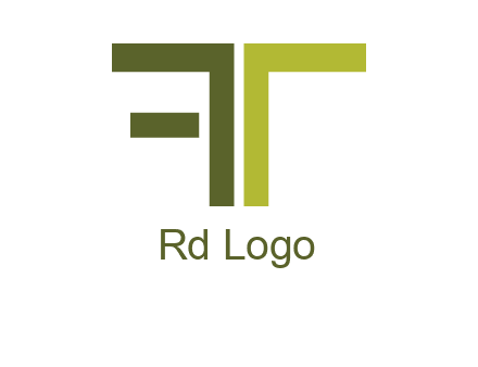 letter T forming letter F