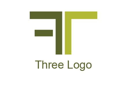letter T forming letter F