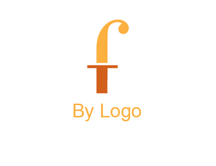 letter F forming letter T
