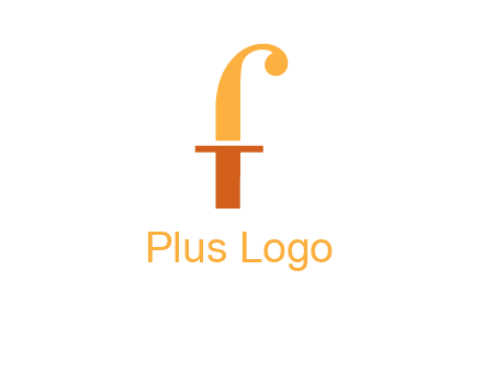letter F forming letter T