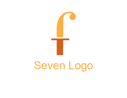 letter F forming letter T