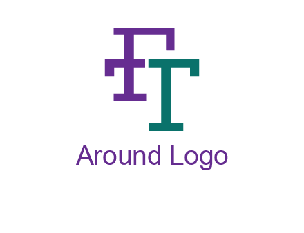 letter F forming letter T
