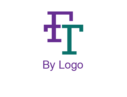 letter F forming letter T