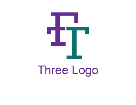 letter F forming letter T