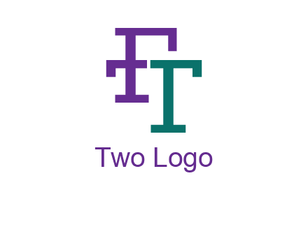 letter F forming letter T