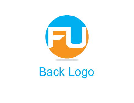 Letters FU are in a circle logo