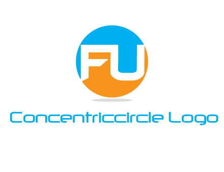 Letters FU are in a circle logo