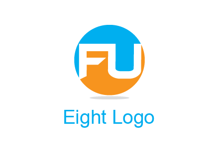 Letters FU are in a circle logo