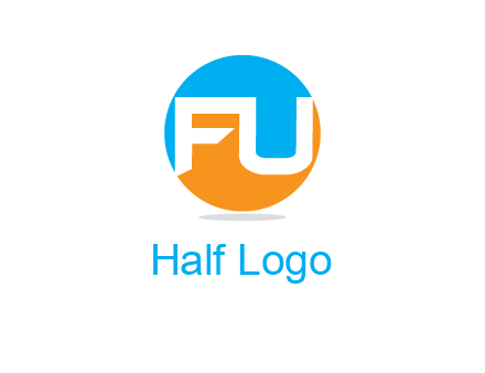 Letters FU are in a circle logo