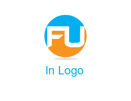 Letters FU are in a circle logo