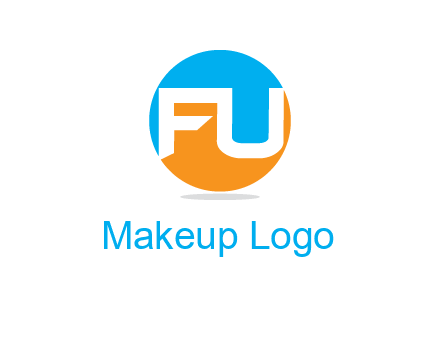 Letters FU are in a circle logo