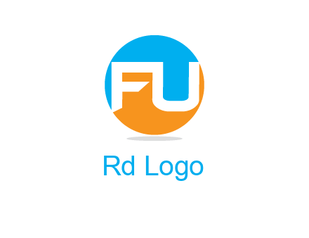 Letters FU are in a circle logo