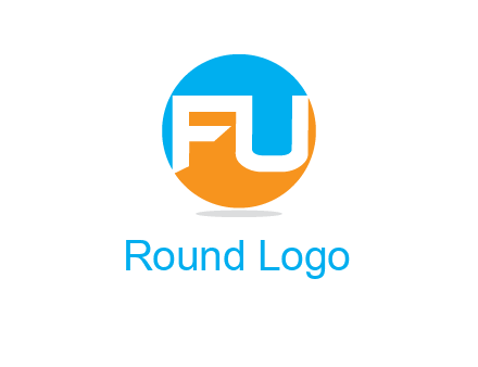 Letters FU are in a circle logo