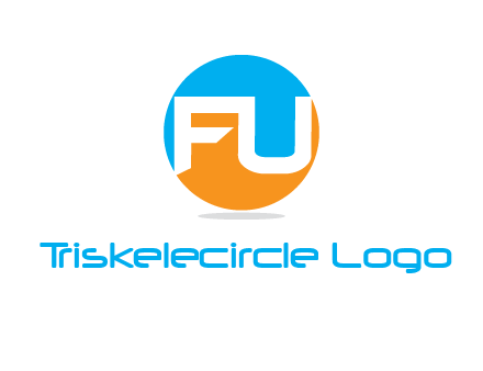 Letters FU are in a circle logo