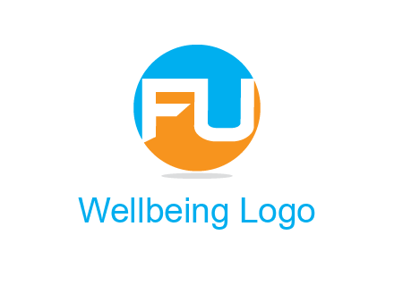 Letters FU are in a circle logo