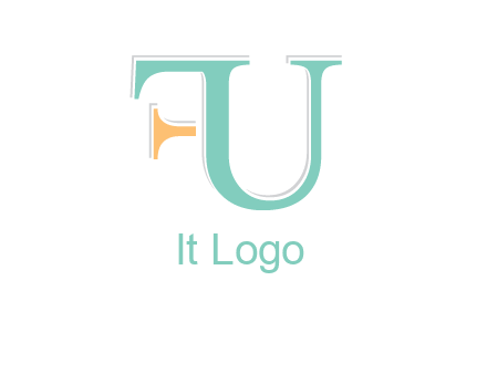 letter F joined with letter U