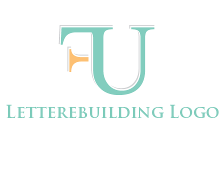 letter F joined with letter U