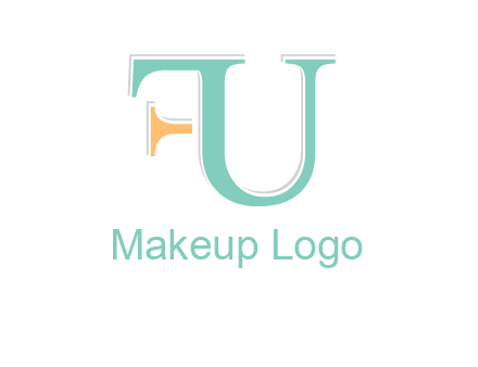 letter F joined with letter U