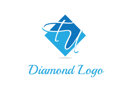 Letters FU are in a diamond shape logo