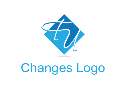 Letters FU are in a diamond shape logo