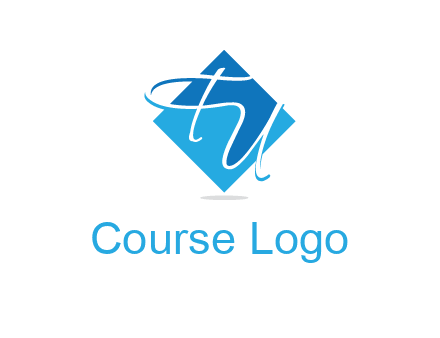 Letters FU are in a diamond shape logo