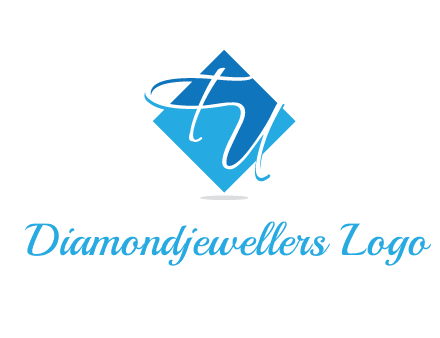 Letters FU are in a diamond shape logo