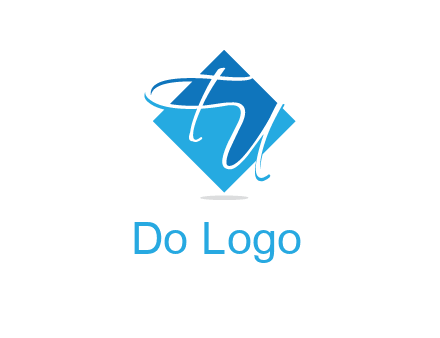 Letters FU are in a diamond shape logo