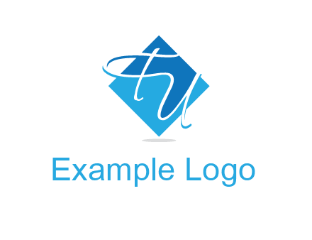 Letters FU are in a diamond shape logo