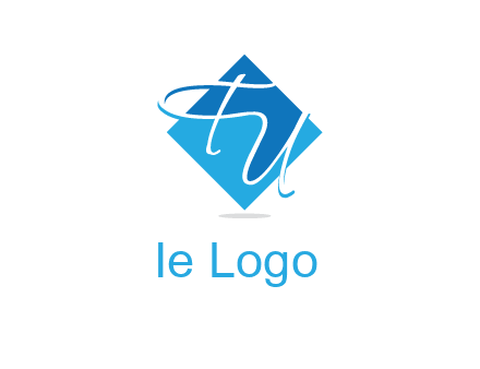 Letters FU are in a diamond shape logo