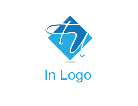 Letters FU are in a diamond shape logo