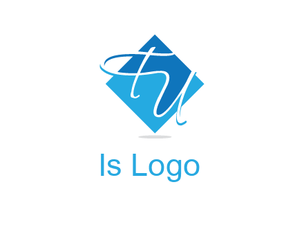 Letters FU are in a diamond shape logo