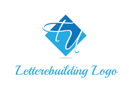 Letters FU are in a diamond shape logo