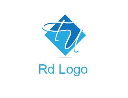 Letters FU are in a diamond shape logo