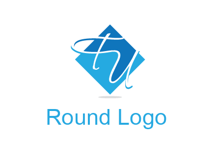 Letters FU are in a diamond shape logo