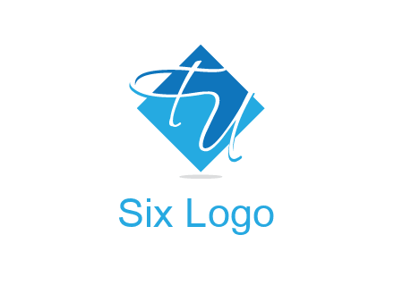 Letters FU are in a diamond shape logo