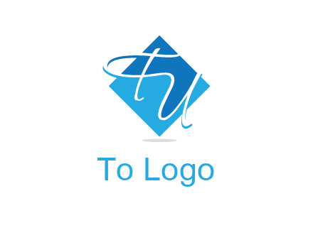 Letters FU are in a diamond shape logo