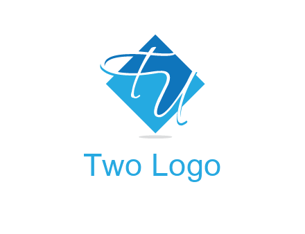 Letters FU are in a diamond shape logo