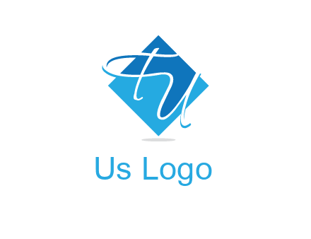 Letters FU are in a diamond shape logo