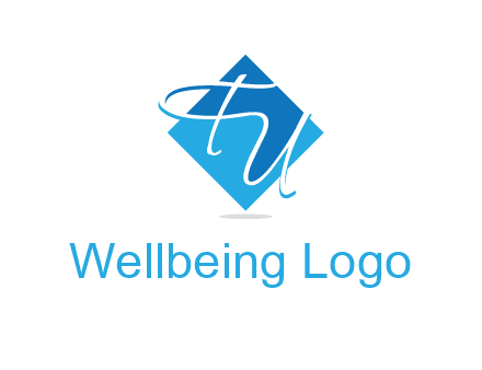 Letters FU are in a diamond shape logo
