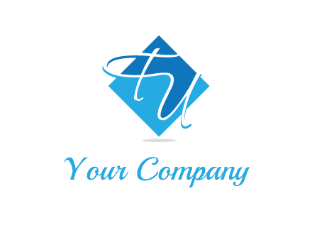Letters FU are in a diamond shape logo