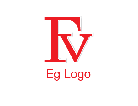 letter V joined with letter F