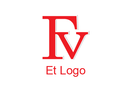 letter V joined with letter F