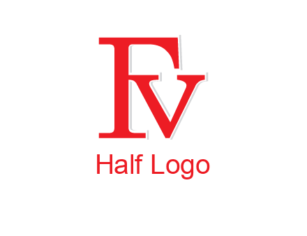 letter V joined with letter F
