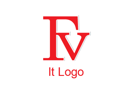 letter V joined with letter F