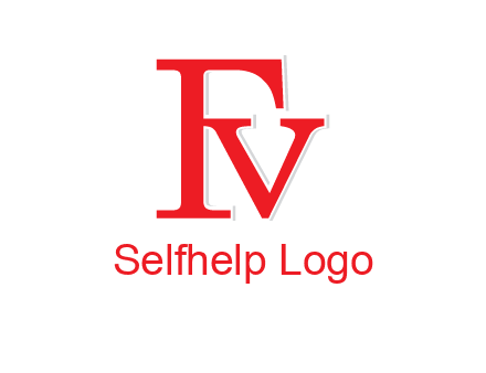 letter V joined with letter F