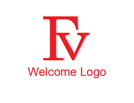 letter V joined with letter F